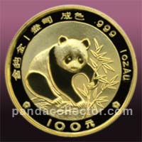 1988 Gold Panda coin 1 oz.