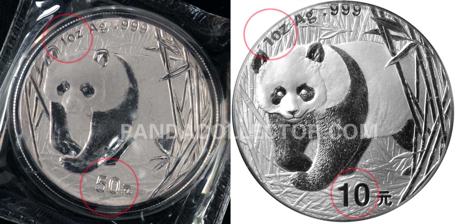 Counterfeit 1990 Gold Panda